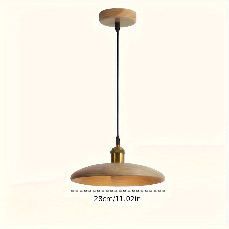 Solid Wood Pendant Light – Scandinavian Ceiling Lamp