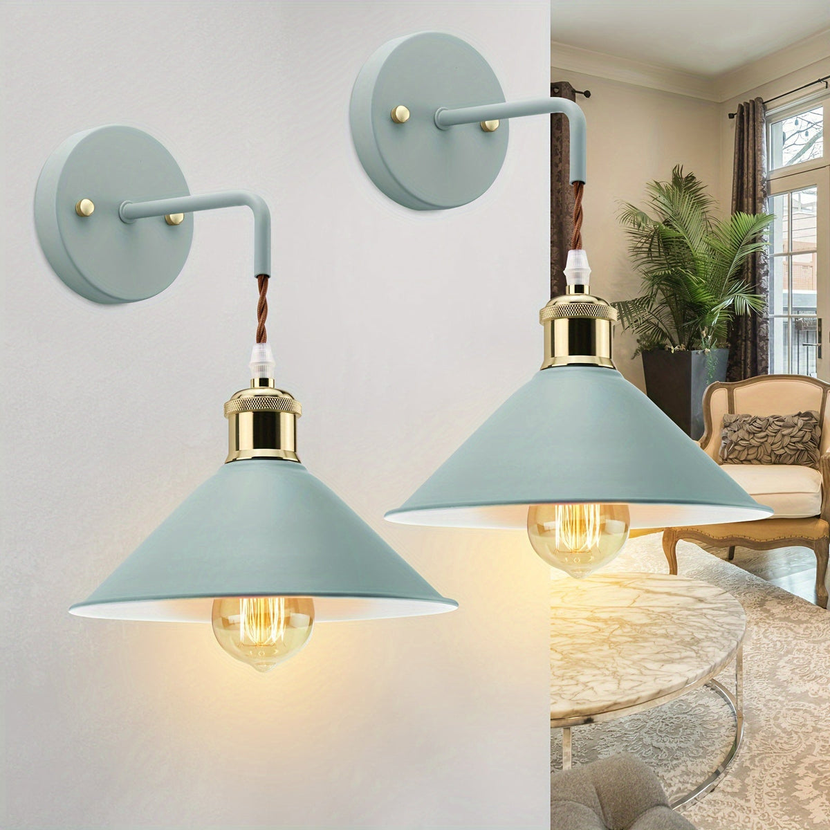 Metal Wall Sconce – Industrial Oil-Rubbed Fixture
