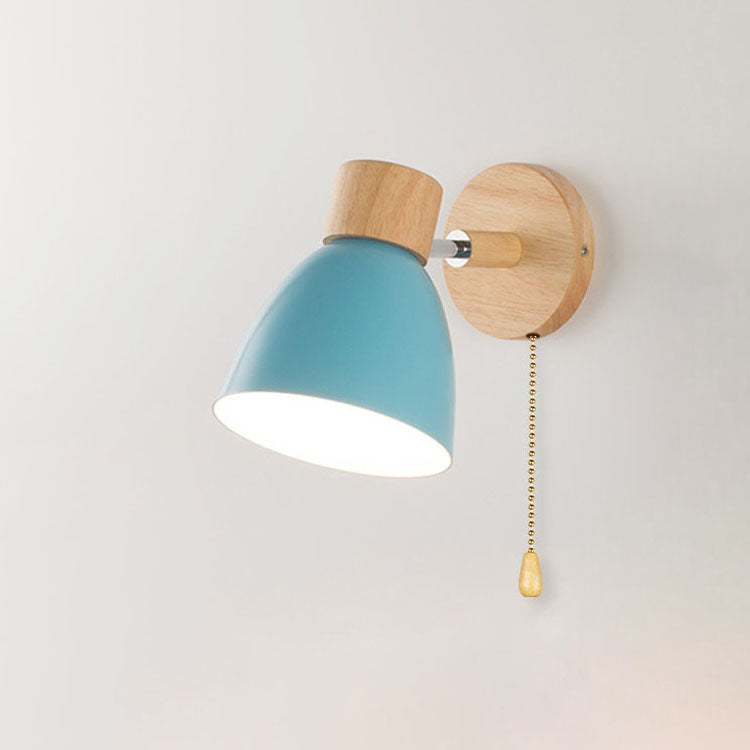 Wall Sconce – Wood & Iron Macaron Lamp
