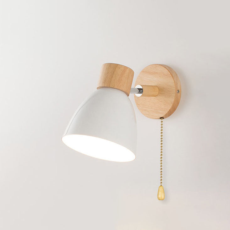 Wall Sconce – Wood & Iron Macaron Lamp