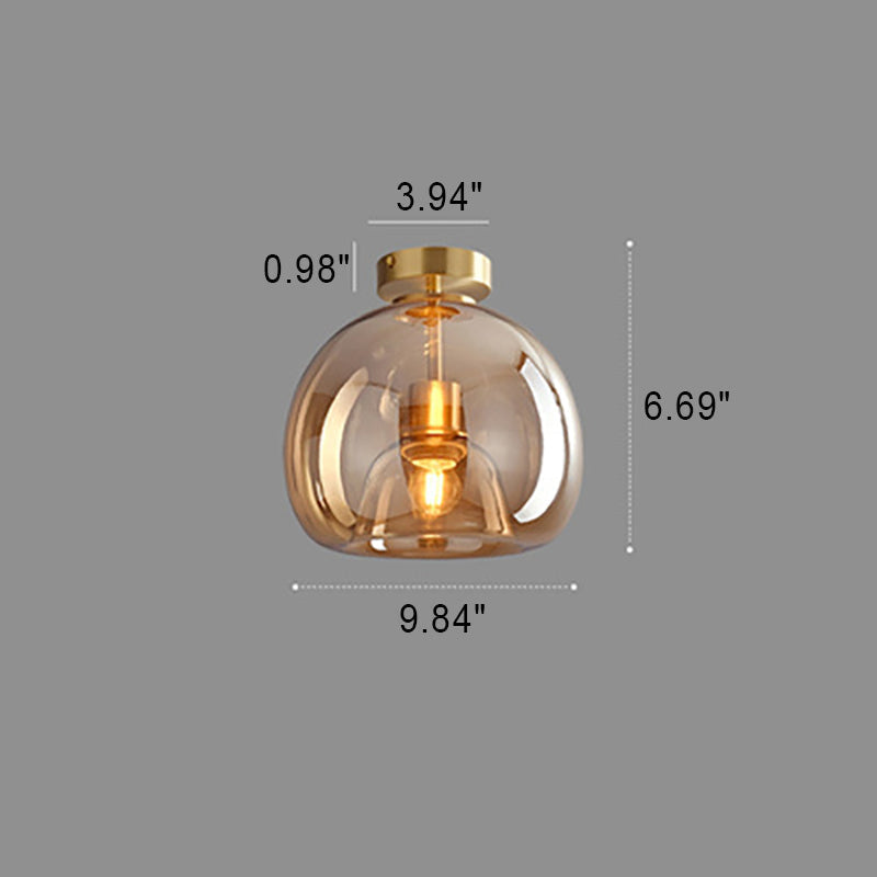 Glass Ball Ceiling Light – Nordic Semi-Flush Mount
