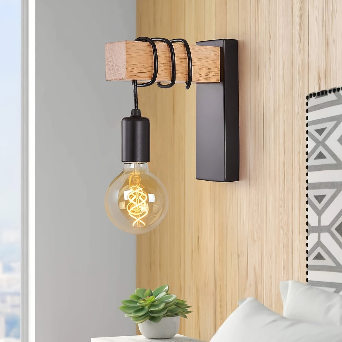 Industrial Wall Sconce – E27 Metal Finish