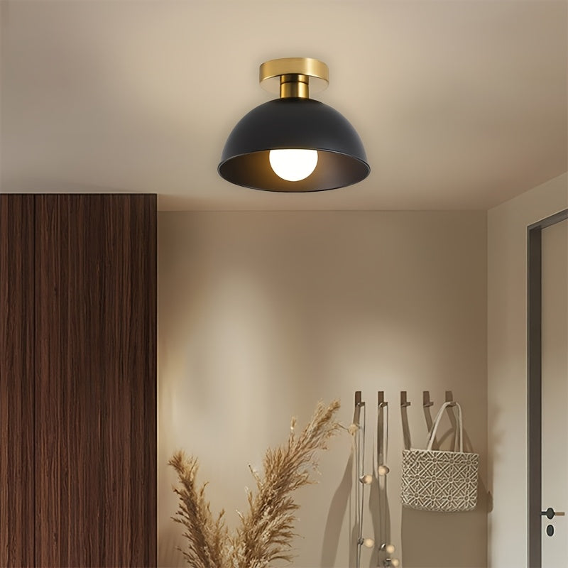 Semi-Flush Ceiling Lamp – Matte Metal Finish