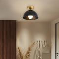 Semi-Flush Ceiling Lamp – Matte Metal Finish