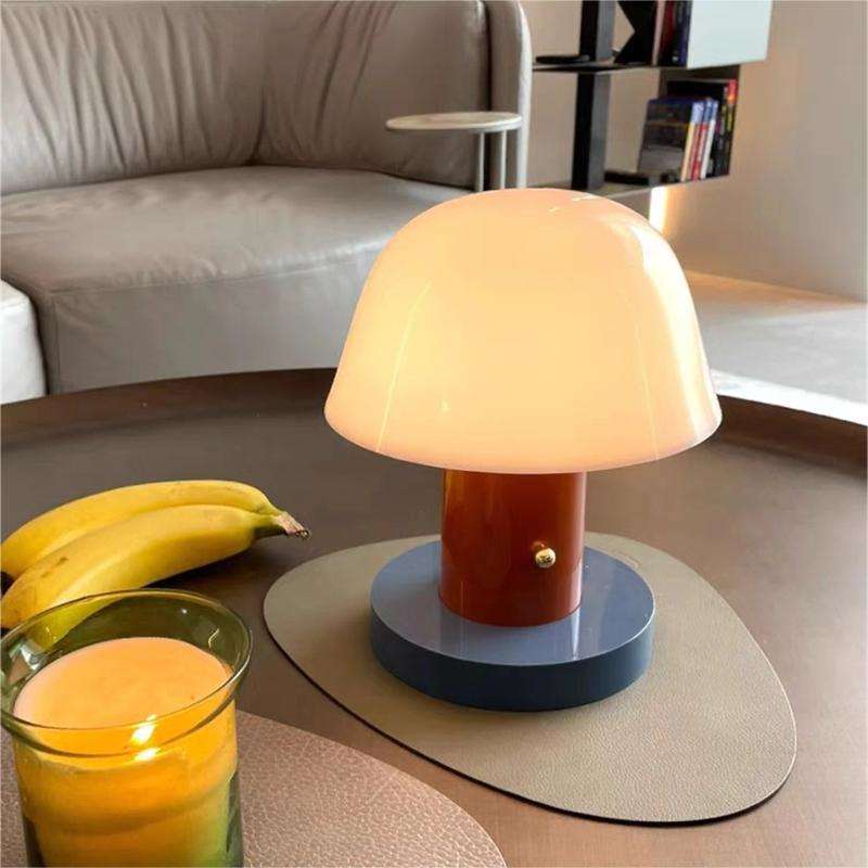 Mushroom Table Lamp – Rechargeable LED Bedside Light