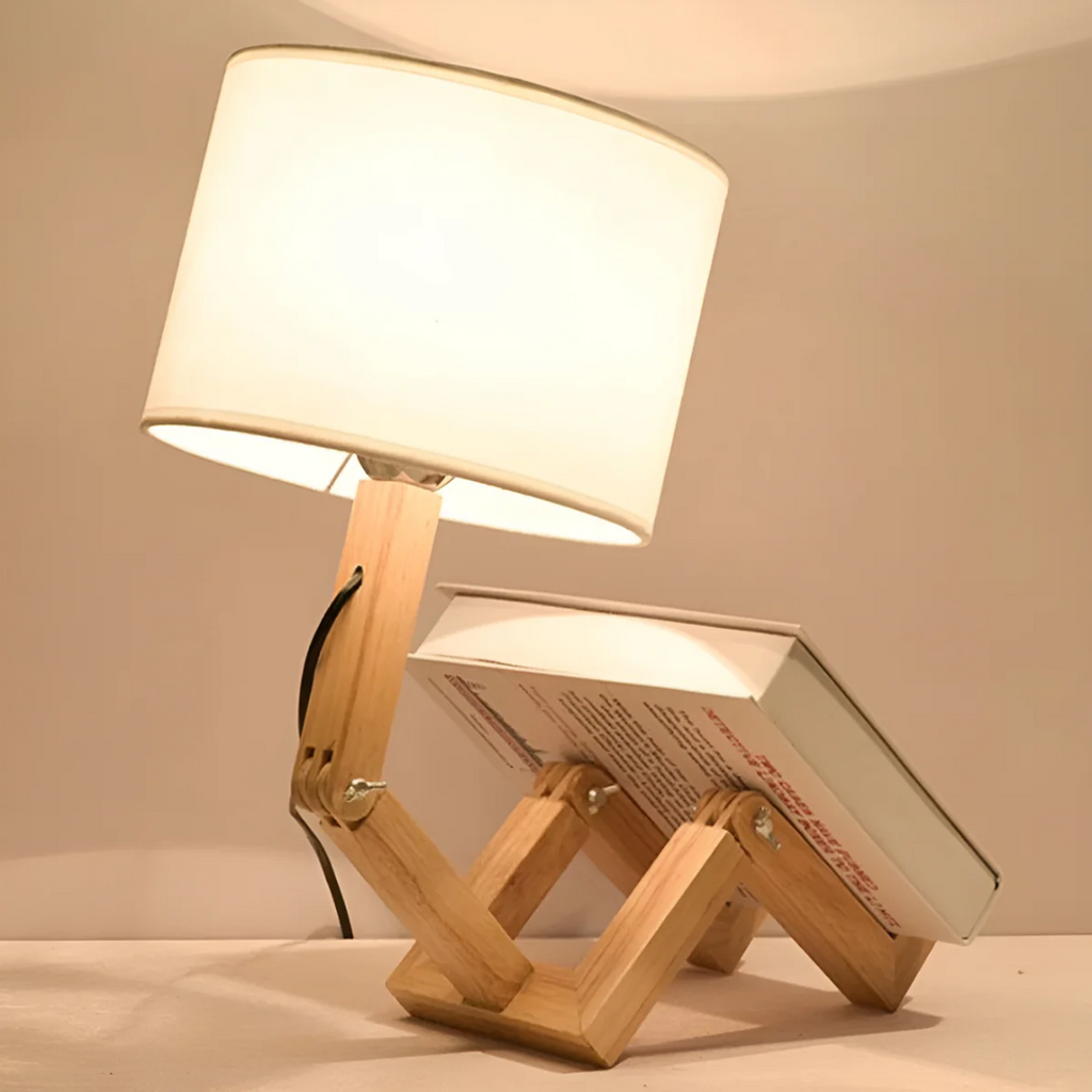 Wooden Table Lamp – Flexible Adjustable Desk Light