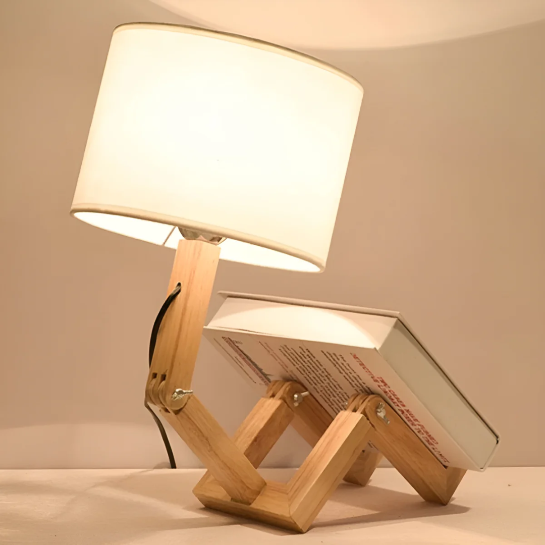 Wooden Table Lamp – Flexible Adjustable Desk Light