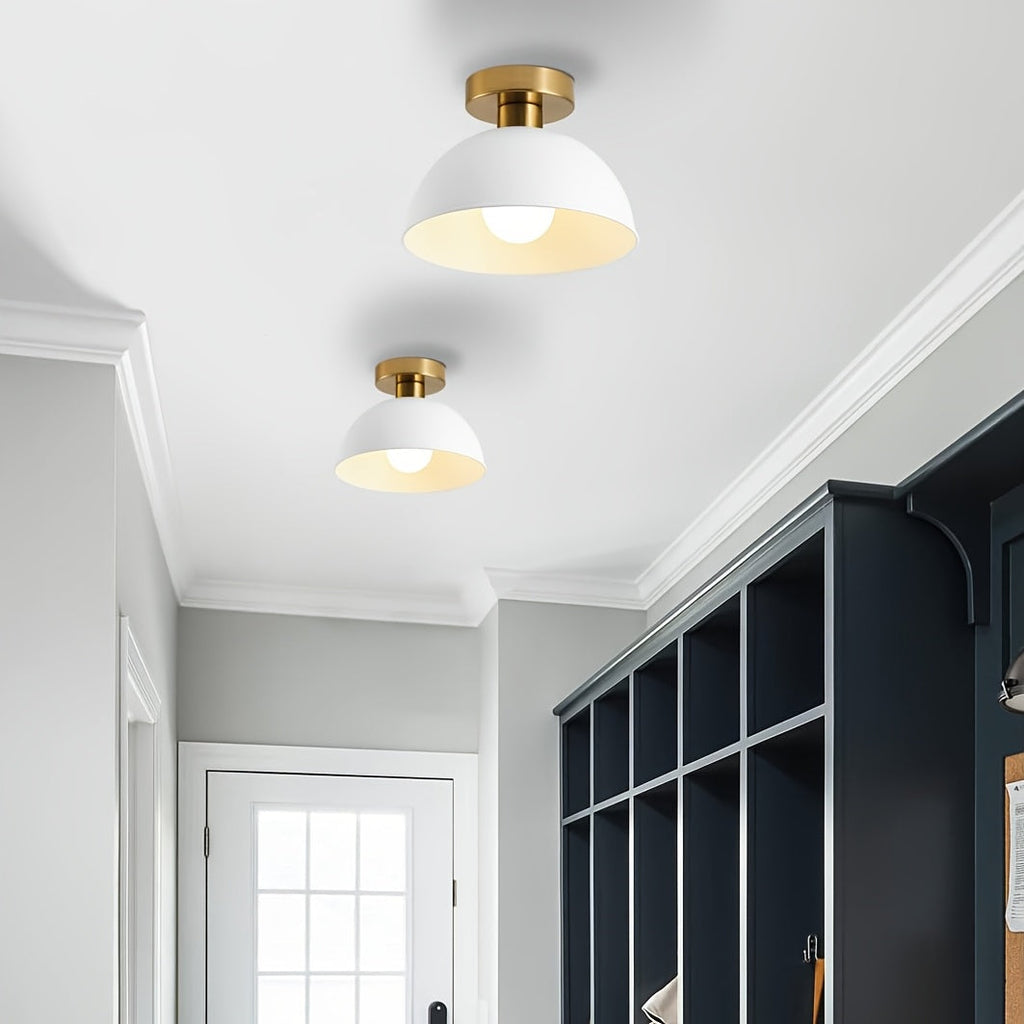 Semi-Flush Ceiling Lamp – Matte Metal Finish