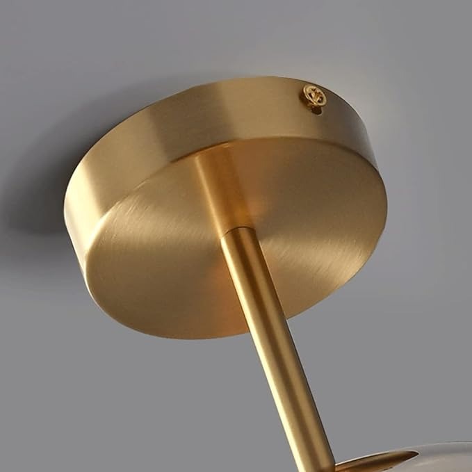 Bubble Glass Ceiling Light – Retro Amber Pendant
