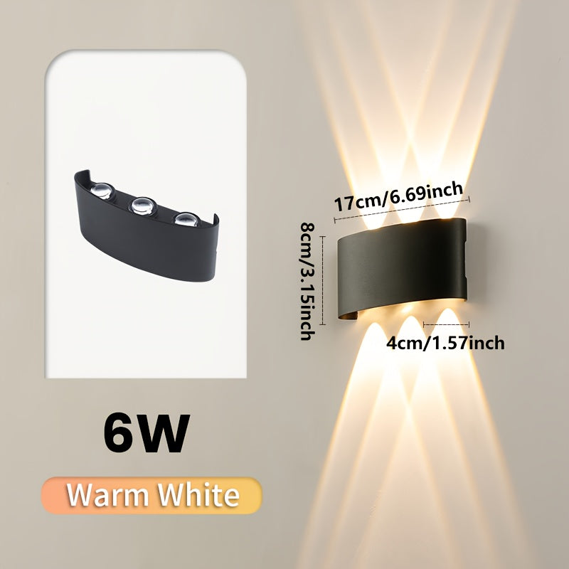 Dual Beam LED Wall Light – IP55 Indoor & Outdoor Sconce
