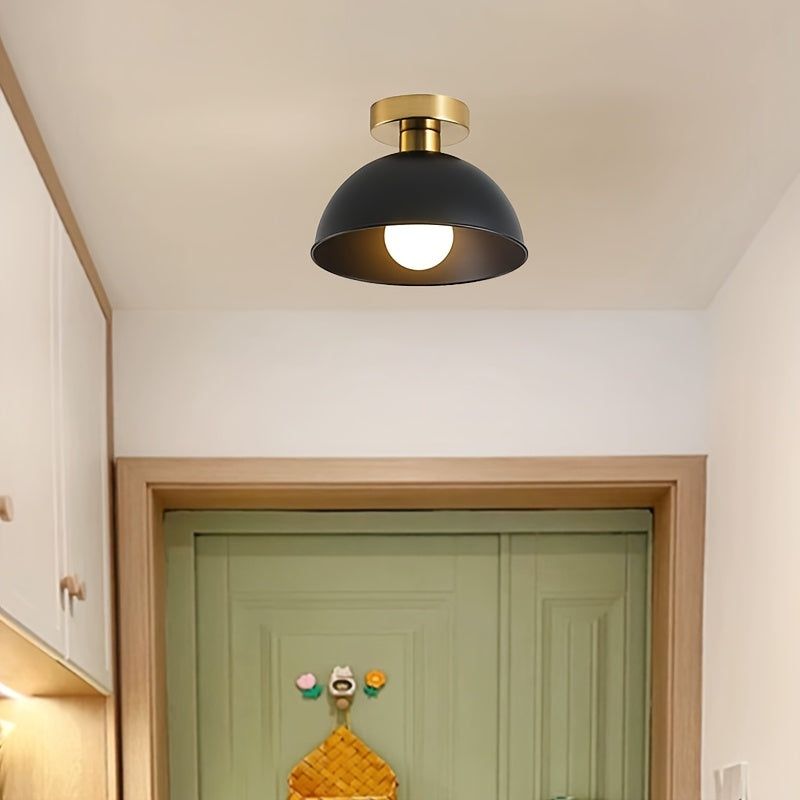 Semi-Flush Ceiling Lamp – Matte Metal Finish