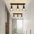 3-Light Ceiling Spotlight – Industrial Black Metal