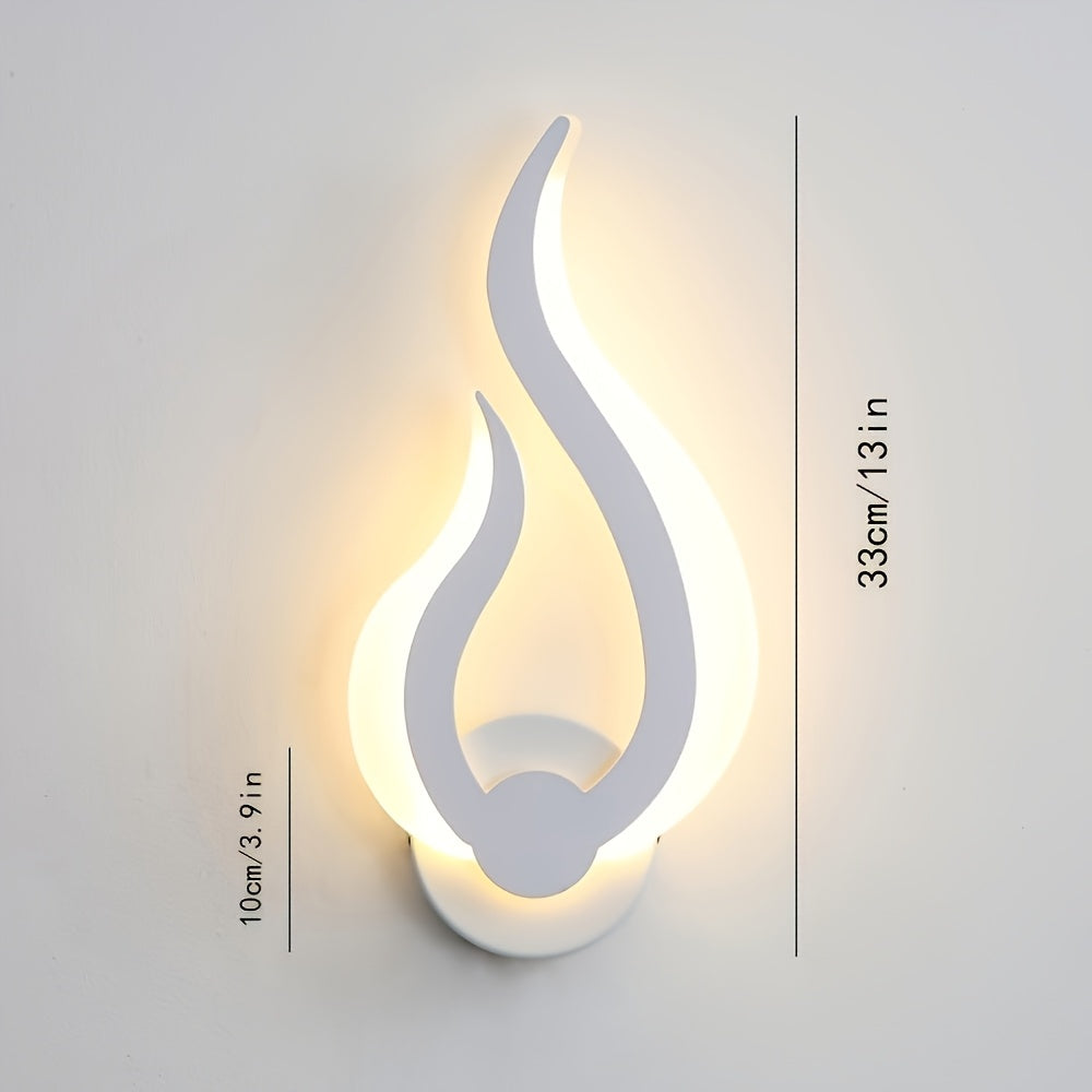 Flame LED Wall Light – 10W Warm White Sconce