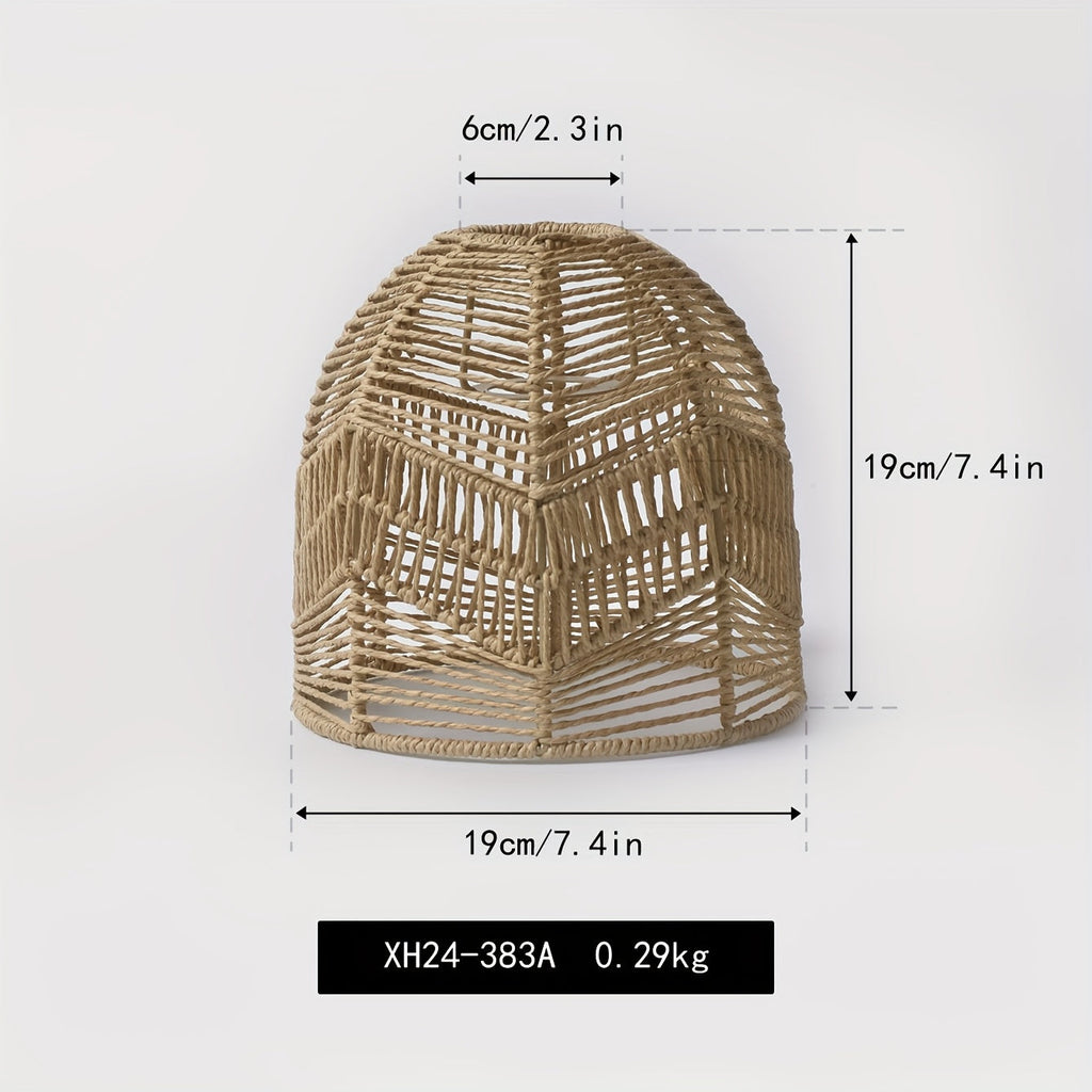 Rope Pendant Shade – Handwoven Farmhouse Light Shade