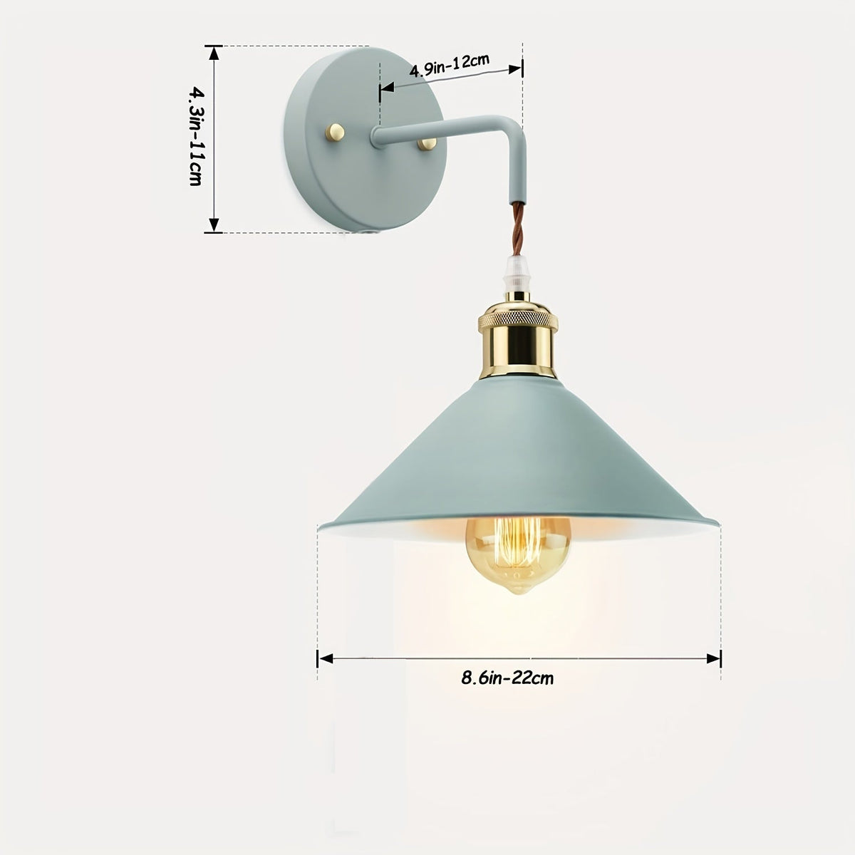 Metal Wall Sconce – Industrial Oil-Rubbed Fixture
