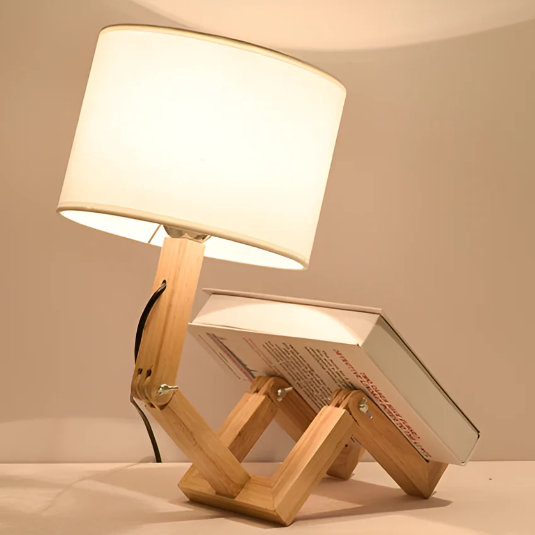 Wooden Table Lamp – Flexible Adjustable Desk Light