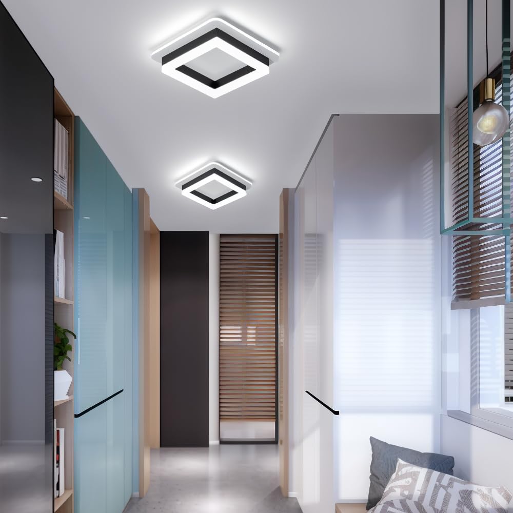 Square LED Ceiling Light – Modern Flush Mount