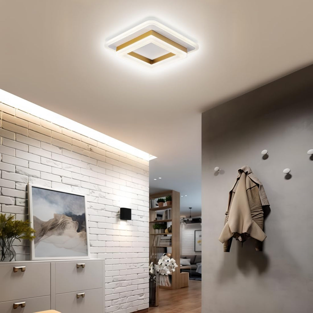 Square LED Ceiling Light – Modern Flush Mount
