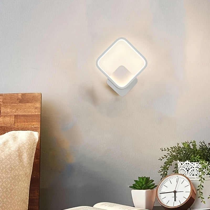 Square LED Wall Lamp – Geometric Minimalist Sconce