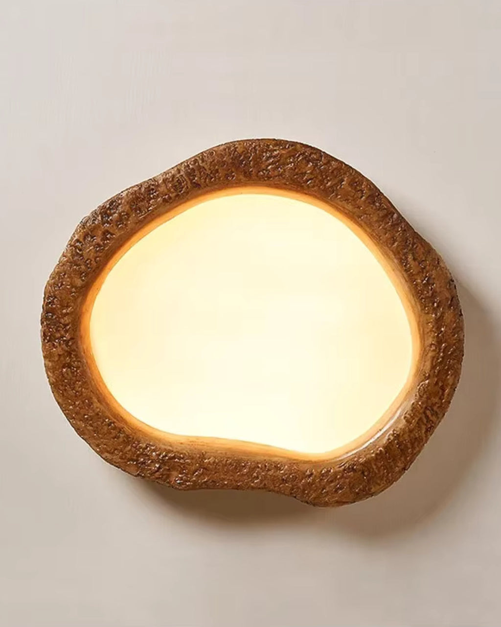 Wood Ceiling Light – Rustic LED Flush Mount