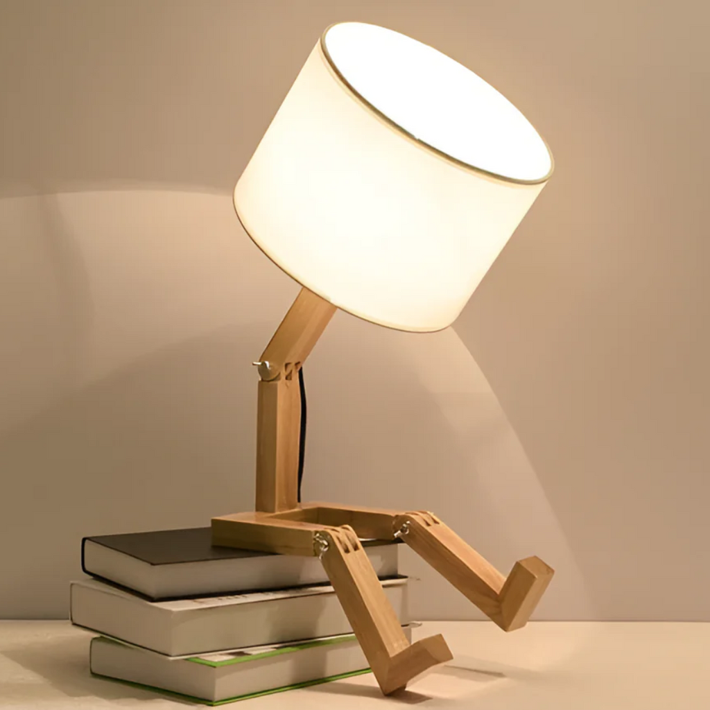 Wooden Table Lamp – Flexible Adjustable Desk Light