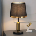 Black & Gold Table Lamp – Retro Accent Light