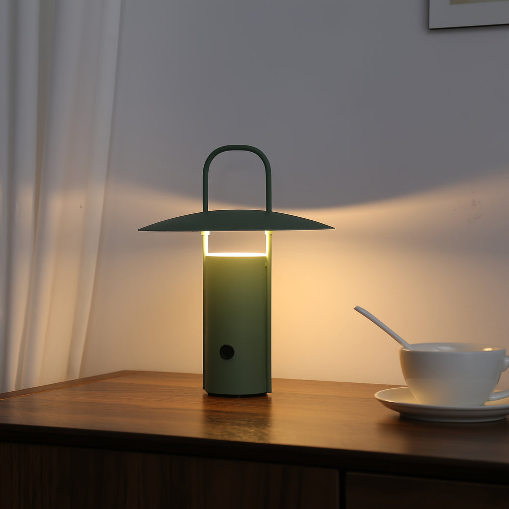 Touch Table Lamp – USB Rechargeable Metal Light
