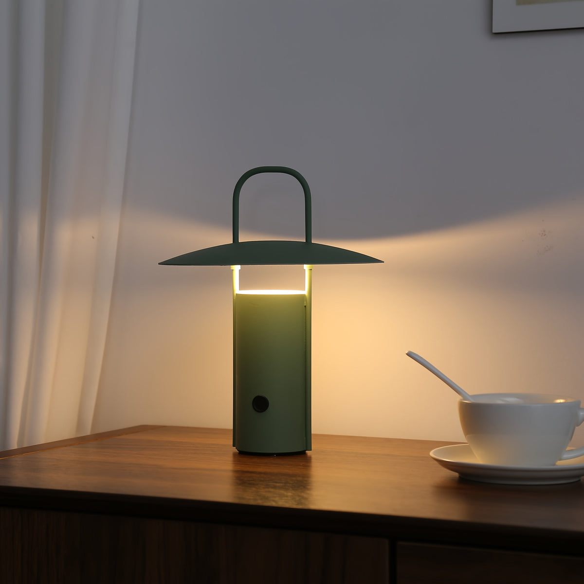 Touch Table Lamp – USB Rechargeable Metal Light