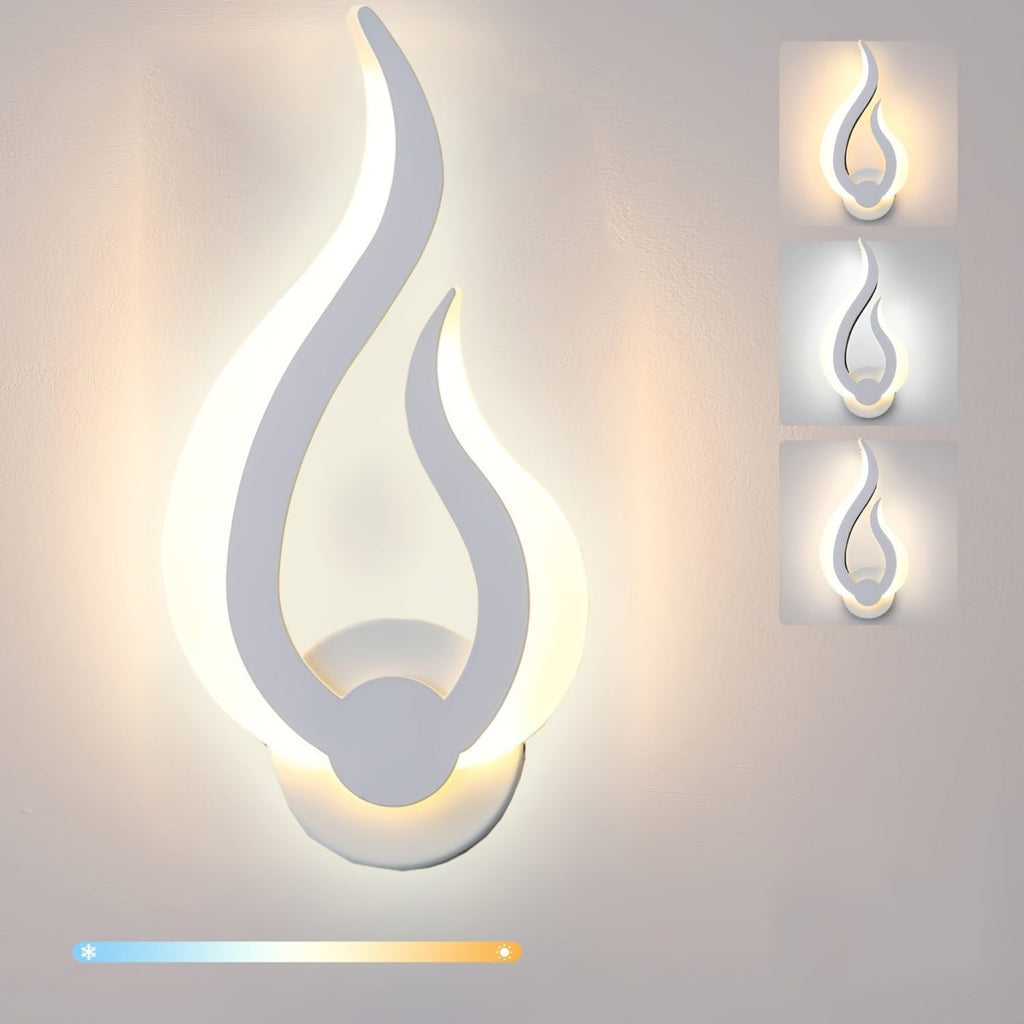 Flame LED Wall Light – 10W Warm White Sconce