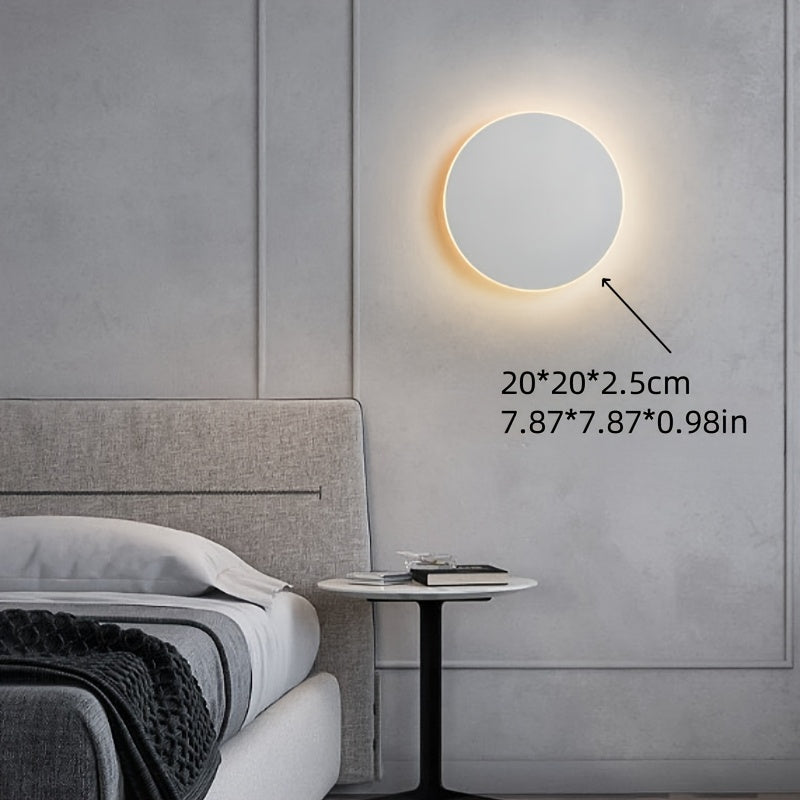Round LED Wall Light – Nordic Minimalist Sconce