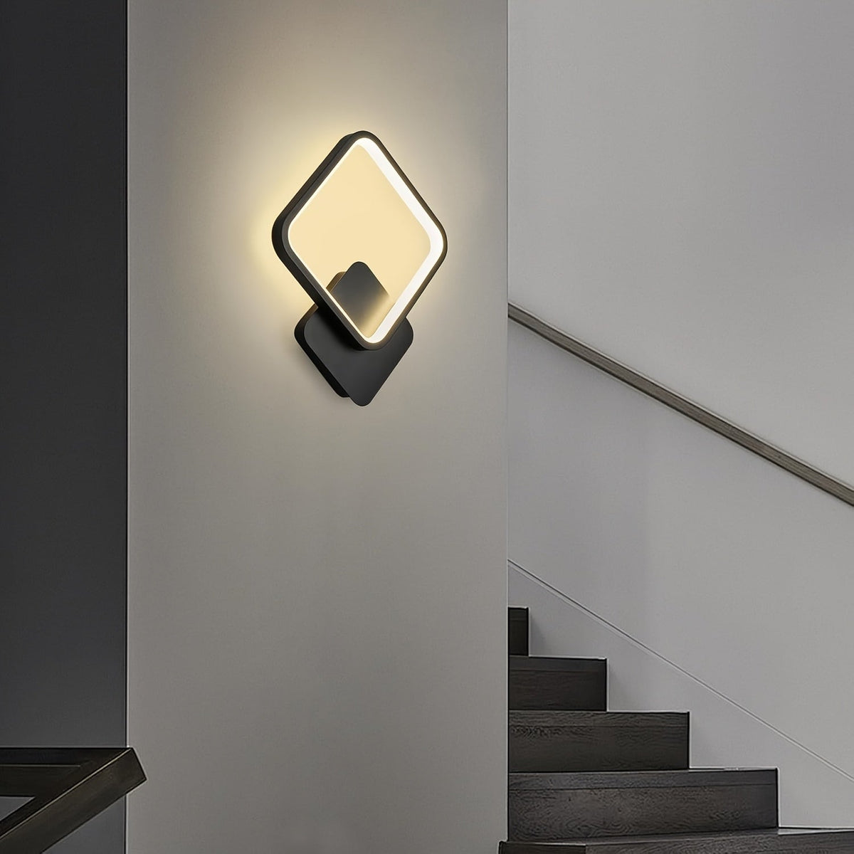 Square LED Wall Lamp – Geometric Minimalist Sconce