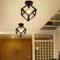 Cube Ceiling Light – Industrial Semi-Flush Mount
