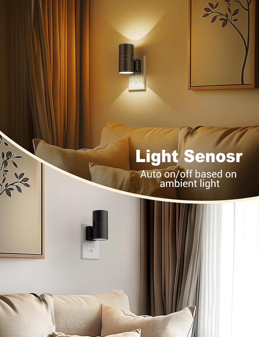 LED Night Light – Smart Dimmable Plug-In Lamp
