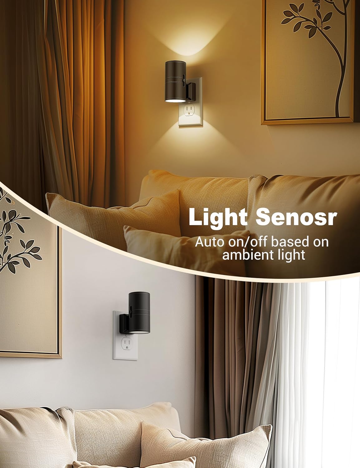 LED Night Light – Smart Dimmable Plug-In Lamp