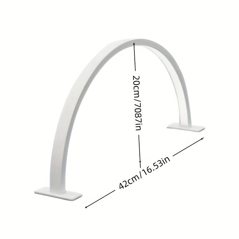 Crescent LED Desk Lamp – Adjustable USB Metal Light