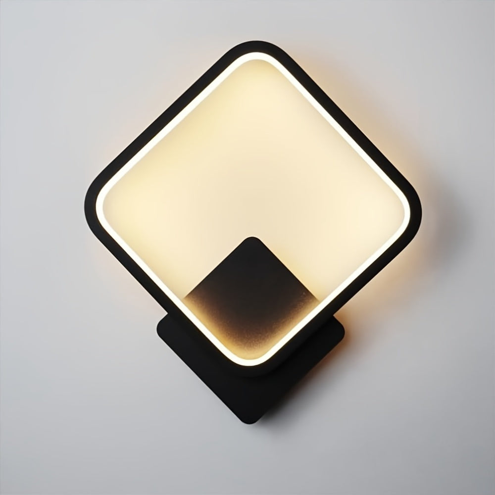 Square LED Wall Lamp – Geometric Minimalist Sconce