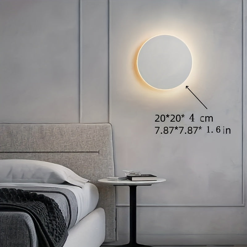 Round LED Wall Light – Nordic Minimalist Sconce