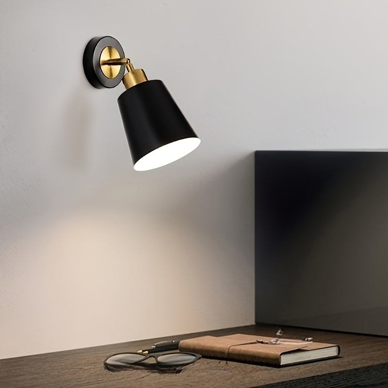 Metal Wall Sconce – Adjustable Bedroom Reading Lamp