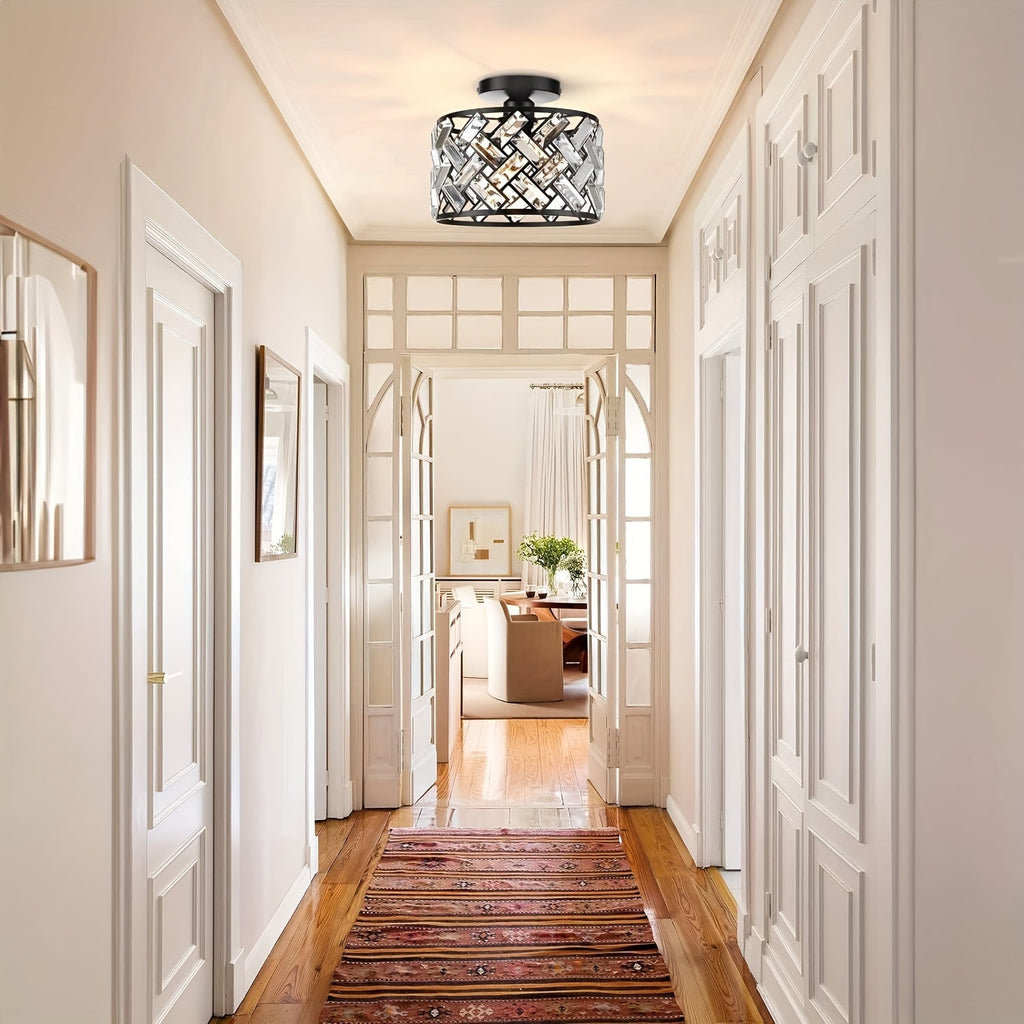 Crystal Ceiling Light – Semi-Flush Mount Fixture