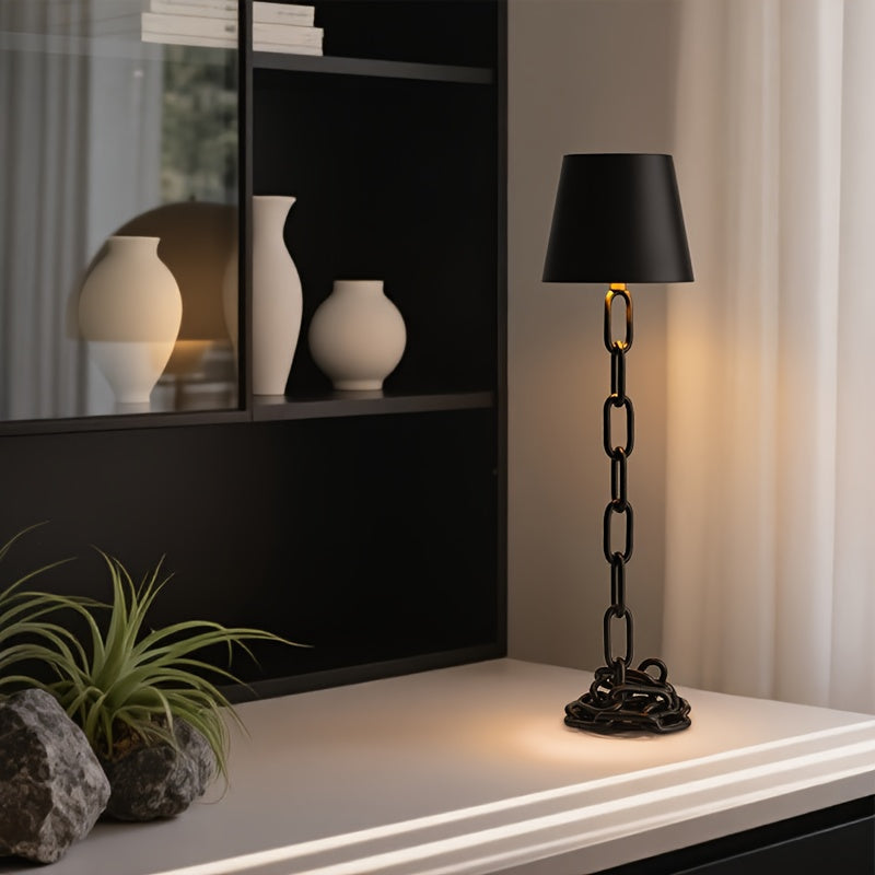 Chain-Link Table Lamp – Rechargeable Touch LED Light