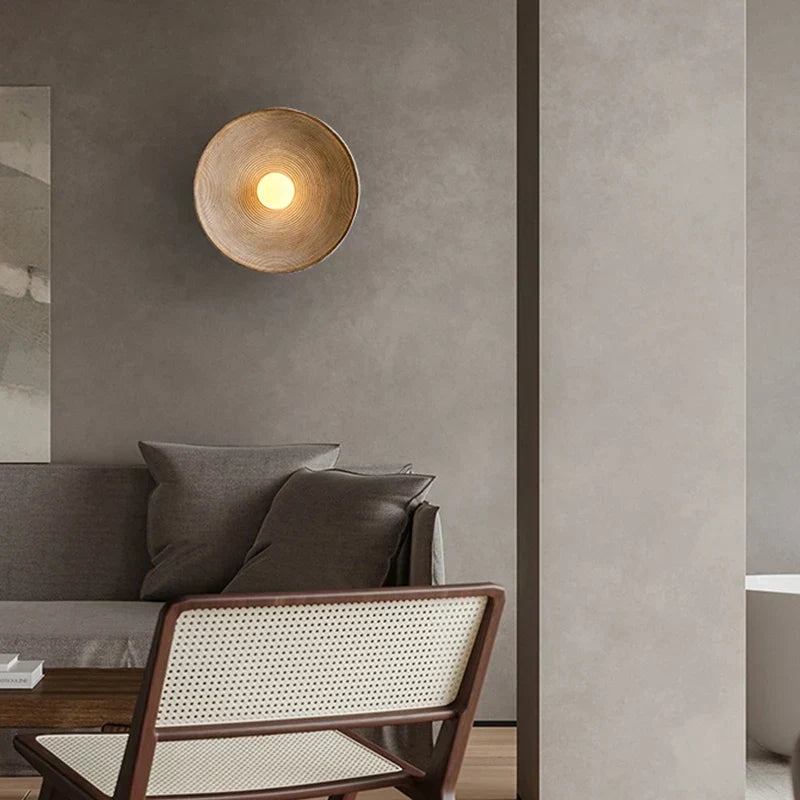 Wood Wall Sconce – Handcrafted Rustic LED Light