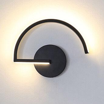 Curved LED Wall Light – Minimalist Arc Sconce