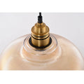 Ribbed Glass Pendant Light – Modern Hanging Lamp