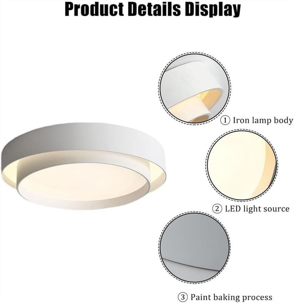 Round LED Ceiling Light – Nordic Minimalist Fixture