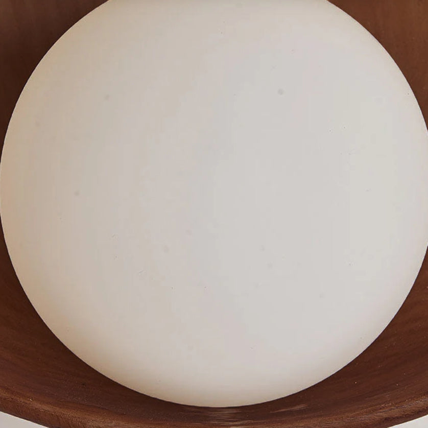 Round Wall Sconce – Resin & Iron Accent Light