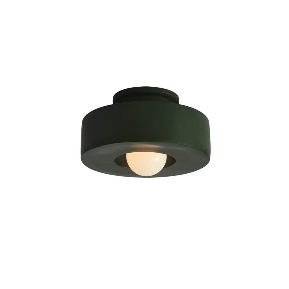 Geometric Ceiling Light – Nordic Cylinder Flush Mount