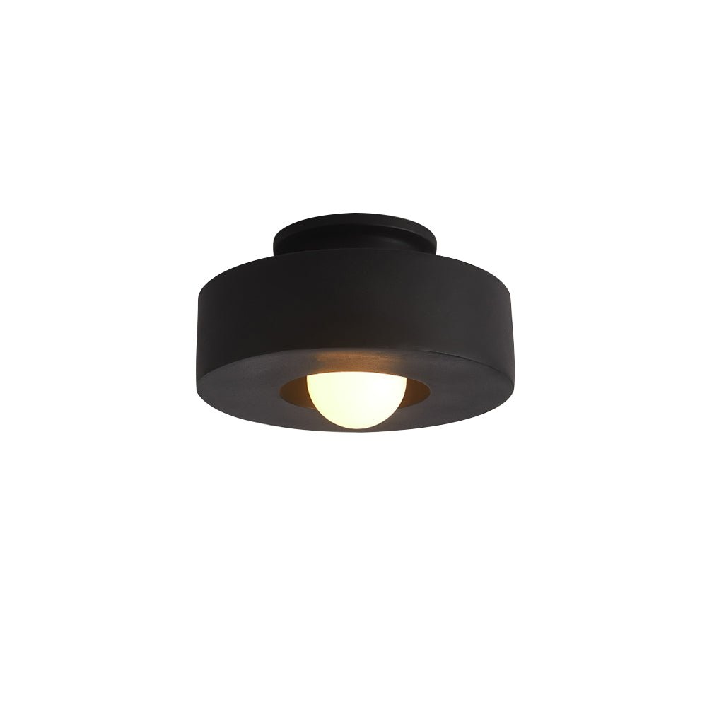 Geometric Ceiling Light – Nordic Cylinder Flush Mount