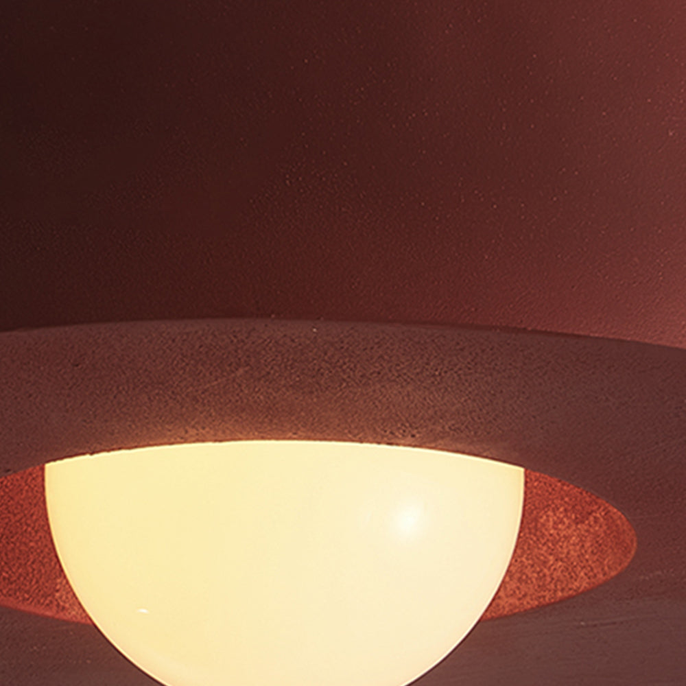 Geometric Ceiling Light – Nordic Cylinder Flush Mount