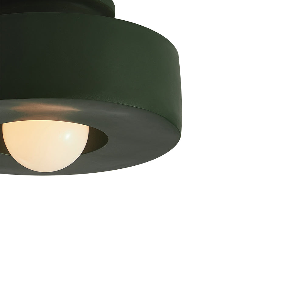 Geometric Ceiling Light – Nordic Cylinder Flush Mount