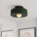 Geometric Ceiling Light – Nordic Cylinder Flush Mount